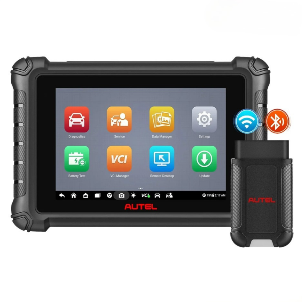 Scanner automotivo Autel MaxiDAS DS900 BT com tablet de 8 polegadas e interface Bluetooth V150.