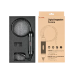 Câmera de inspeção digital Autel MaxiVideo MV105 exibindo a sonda flexível de 5.5mm e conector USB.