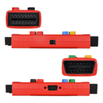 Adaptador Autel G-BOX3 conectado com linhas coloridas de pinagem para leitura de central eletrônica em bancada.