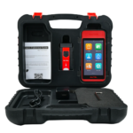 Tablet de diagnóstico de pressão de pneus Autel MaxiTPMS ITS600 efetuando a ativação sem fio de um sensor de roda automotivo.