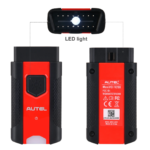Testador de bateria profissional Autel MaxiBAS BT608 imprimindo o relatório técnico de saúde do sistema elétrico pela impressora integrada.
